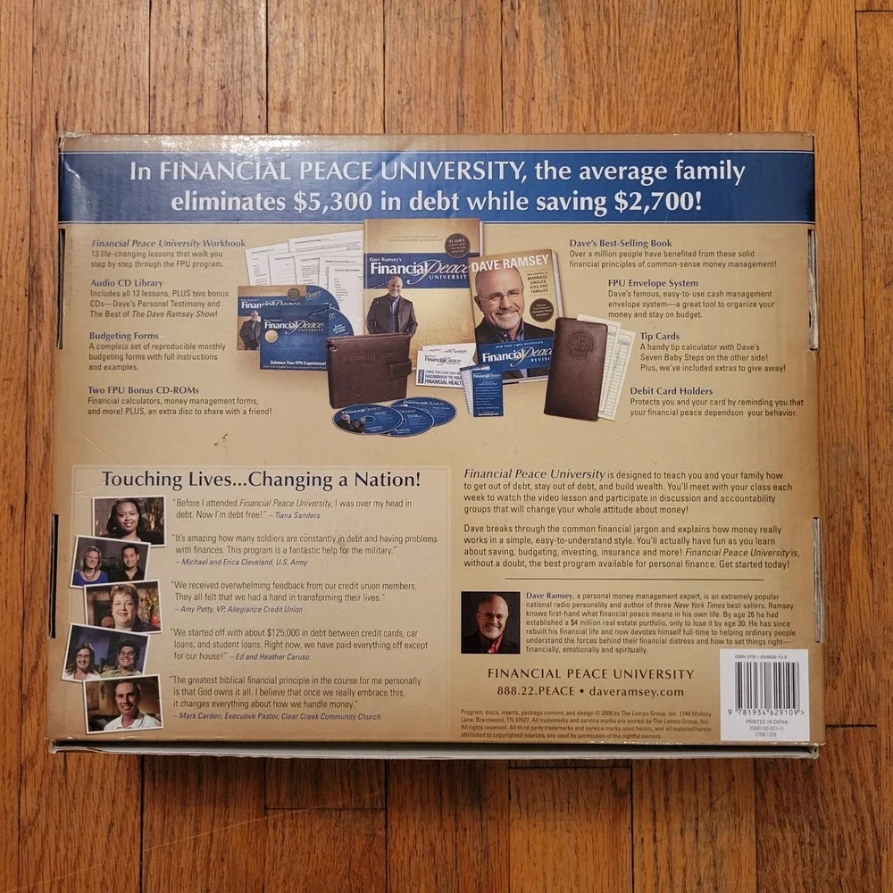 Dave Ramsey Financial Peace University Kit The Legacy Journey FPU Bundle Gift